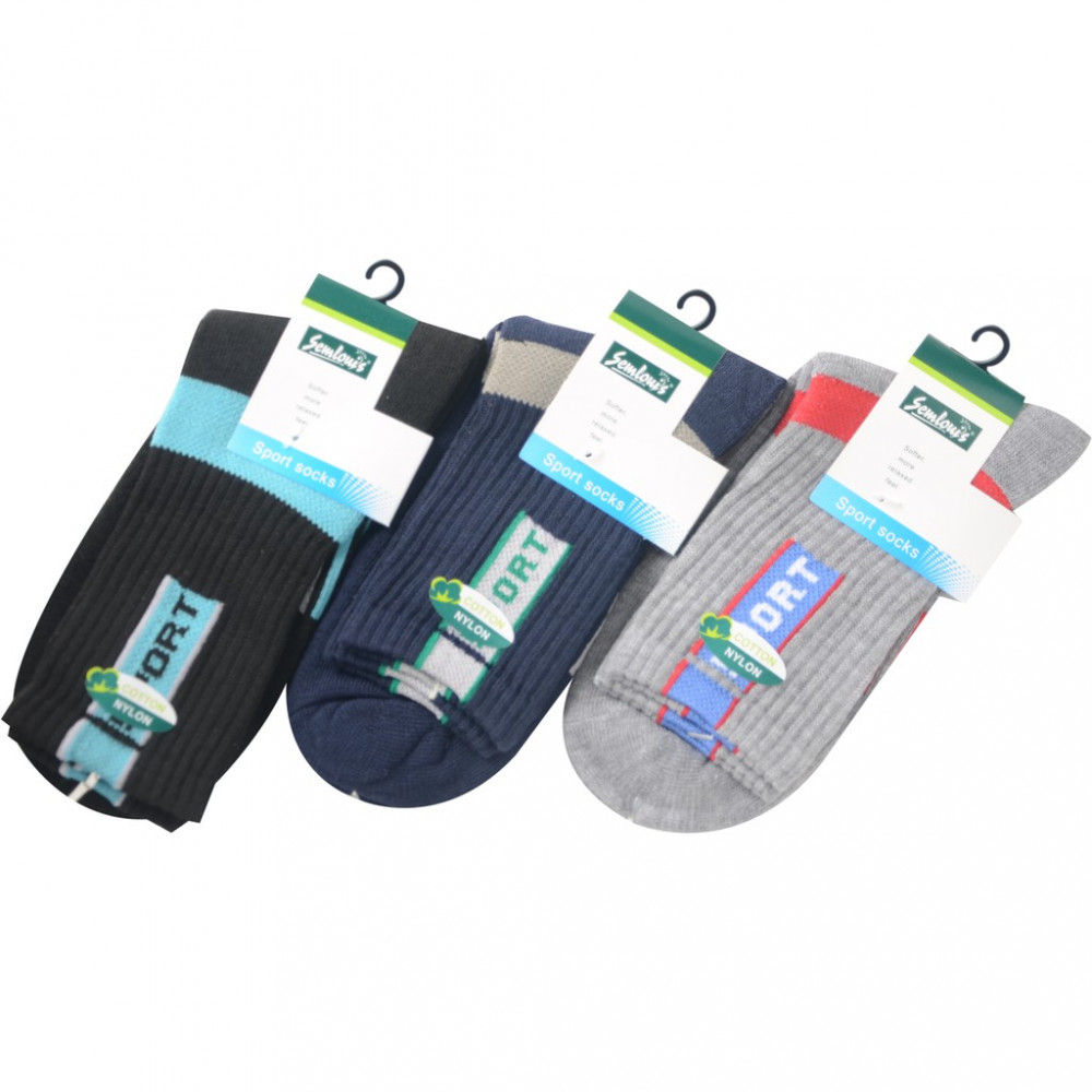 Semlouis 3 In 1 Sport Quarter Crew Cushion Base Socks - Plain Colour Semlouis 3 In 1 Sport Quarter Crew Cushion Base Socks - Plain Colour