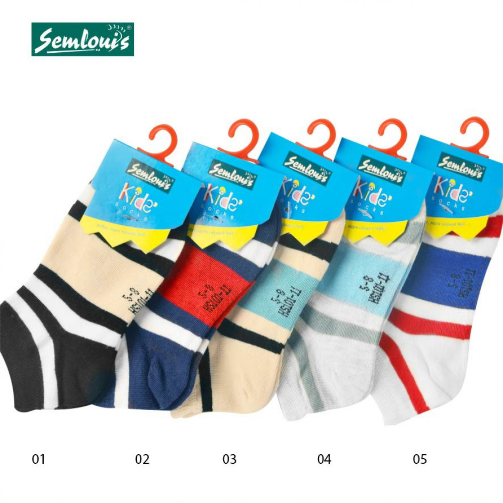Semlouis Children Ankle Socks - Classic Stripes Semlouis Children Ankle Socks - Classic Stripes