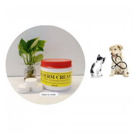 image of 3 DERM CREAM ~ Anti-Fungus, Anti-Bacteria For Cat & Dogs / REPACK 1/2 OZ