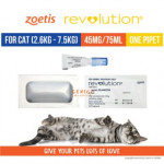 Revolution 6% for Cats ???? 45mg One tube ( expire date: 4/3/22 )