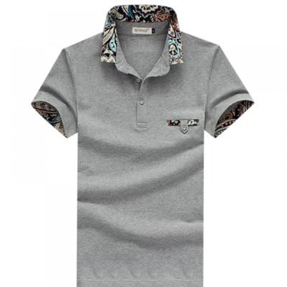 STYLISH TURN COLLAR SHORT SLEEVE SPLICED PRINTED SHEATHY SHIRT FOR MEN XL STYLISH TURN COLLAR SHORT SLEEVE SPLICED PRINTED SHEATHY SHIRT FOR MEN XL