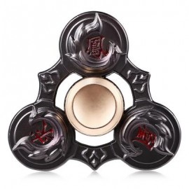image of KING OF GLORY TRI-WING ZINC ALLOY FIDGET SPINNER STRESS RELIEF PRODUCT ADHD FIDGETING TOY FOR ANXIETY (BROWN) -
