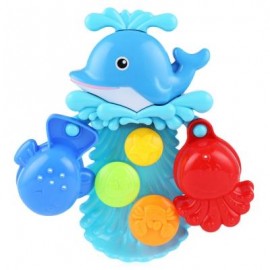 image of CHILDREN DOLPHIN SQUIRT WATER BATH BUTTRESSED SPRAY SHOWER TOY SET (COLORMIX) -