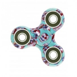 image of CAMOUFLAGE PRINT STRESS RELIEF FOCUS TOY FIDGET SPINNER (GREEN BLUE) -