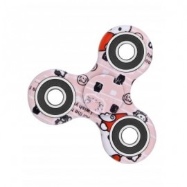 image of CAMOUFLAGE PRINT STRESS RELIEF FOCUS TOY FIDGET SPINNER (PINK) -