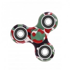 image of CAMOUFLAGE PRINT STRESS RELIEF FOCUS TOY FIDGET SPINNER (GREEN) -
