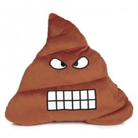 image of CUTE POOP EXPRESSION GRINNING EMOTICON PILLOW STUFFED PLUSH TOY HOME DECORATION CHRISTMAS GIFT (CHOCOLATE) One SIze