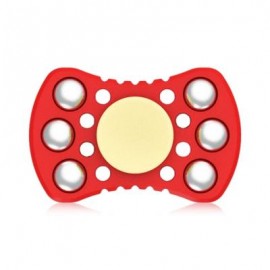 image of ABS ADHD FIDGET SPINNER WITH R188 BEARING STRESS RELIEF TOY RELAXATION GIFT FOR ADULTS (RED) -