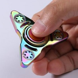 image of TRIANGLE EDC METAL FIDGET TOY HAND SPINNER (COLORFUL) 6.5*6.5CM