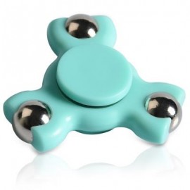 image of STRESS RELIEF TOY TRIANGLE BALL BEARING FIDGET SPINNER (LIGHT BLUE) -