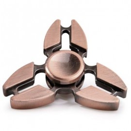 image of TRI SPINNING EDC FIDGET SPINNER RELAXATION TOY (RED BRONZED) 7*7*1.5CM
