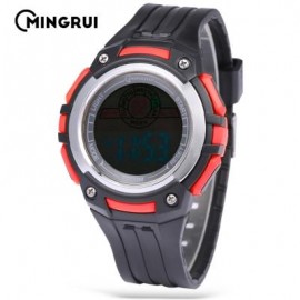 image of MINGRUI MR - 8547079 KIDS DIGITAL MOVT WATCH LED LIGHT DATE DAY CHRONOGRAPH 3ATM WRISTWATCH (RED) 0