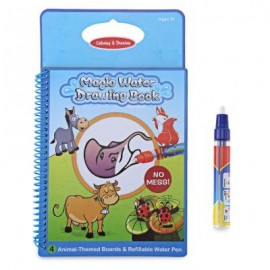 image of MAGIC ANIMAL WATER DRAWING BOOK TOY PAINTING BOARD FOR KIDS WITH WATERCOLOR PEN (COLORMIX) -