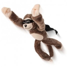 image of 25CM NEW FUNNY PAW TOYS LOVELY NOVELTY FLYING MONKEY SCREAMING SLINGSHOT PLUSH TOYS KIDS GIFT (BROWN) 0
