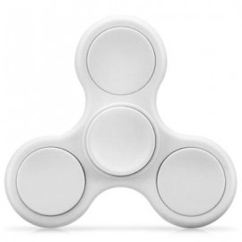 image of TRI-WING MATTE SURFACE ADHD FIDGET SPINNER STRESS RELIEF PRODUCT ADULT FIDGETING TOY (WHITE) -