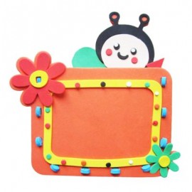 image of KID STEREOSCOPIC STICKER PEN CONTAINER HANDMADE STICKUP EDUCATIONAL TOY (ORANGE, BEE) Bee