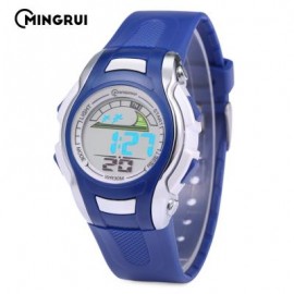image of MINGRUI MR - 8530021 KIDS DIGITAL MOVT WATCH LED LIGHT DATE DAY CHRONOGRAPH 3ATM WRISTWATCH (AZURE) 0