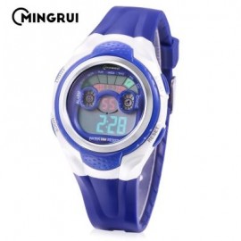 image of MINGRUI MR - 8580059 KIDS DIGITAL CALENDAR 3ATM WRISTWATCH (BLUE) 0