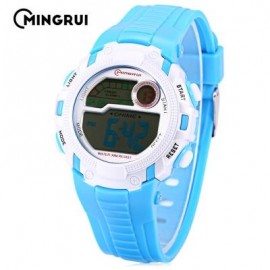 image of MINGRUI MR - 8562033 CHILDREN DIGITAL LED WATCH CHRONOGRAPH CALENDAR KIDS WRISTWATCH (LAKE BLUE) 0