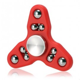 image of TRIANGLE GYRO STYLE STRESS RELIEVER PRESSURE REDUCING TOY FOR OFFICE WORKER (RED) -