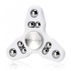 image of TRIANGLE GYRO STYLE STRESS RELIEVER PRESSURE REDUCING TOY FOR OFFICE WORKER (WHITE) -