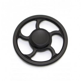 image of WHEEL FINGERTIP SPINNING TOP FINGER GYRO FOCUS TOY STRESS RELIEVER (BLACK) -