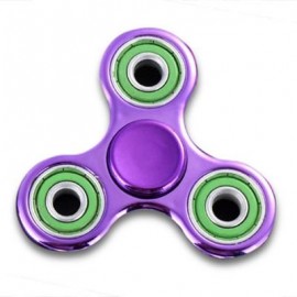 image of TRIANGLE FINGER GYRO STRESS RELIEF TOY FIDGET SPINNER (PURPLE) -