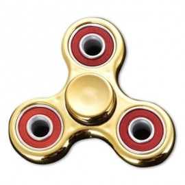 image of TRIANGLE FINGER GYRO STRESS RELIEF TOY FIDGET SPINNER (YELLOW) -