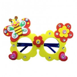 image of CHILDREN CARTOON STEREOSCOPIC GLASSES HANDMADE STICKUP EDUCATIONAL TOY (YELLOW, BUTTERFLY) Butterfly
