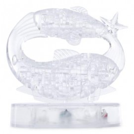 image of CP9042A 3D CONSTELLATION PUZZLE BLOCKS ASSEMBLY TOY LOVELY BIRTHDAY CHRISTMAS GIFT FOR CHILDREN ADULTS WITH LIGHT (TRANSPARENT) -