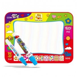image of 80 X 60CM WATER DRAWING MAT BOARD PAINTING WRITING DOODLE WITH MAGIC PEN (RED) 0