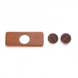 image of DIY SQUARE WALNUT HAND SPINNER STEEL BEARINGS FINGER TOY (DUN) -