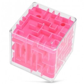 image of CREATIVE INTELLECT 3D LABYRINTH CHALLENGING EXPLORATION BRAIN TEASER PUZZLE GAME CHRISTMAS GIFT (PINK) -