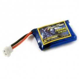 image of GIANT POWER 3.7V / 1S 25C 200MAH MINI LI-PO BATTERY FOR HISKY FBL80 6CH RC MODEL (COLORFUL) -