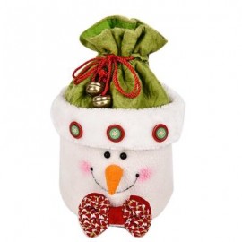 image of LOVELY CHRISTMAS GIFT BOX BAG NOVELTY ORNAMENT FOR HOLIDAY PARTY (COLORMIX) SNOWMAN