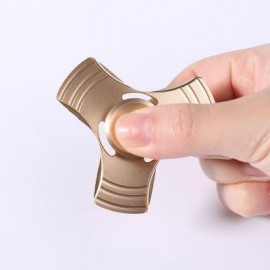 image of HAND SPINNING FIDGET TOY FINGER GYRO FOR AUTISM (GOLDEN) 6*6CM
