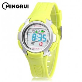 image of MINGRUI 8520 KIDS DIGITAL MOVT WATCH LED LIGHT DATE DAY CHRONOGRAPH DISPLAY 3ATM WRISTWATCH (GREEN) 0
