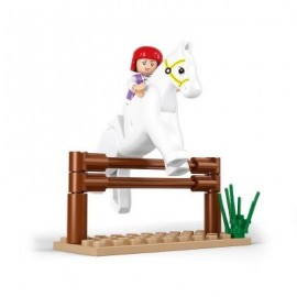 image of SLUBAN BUILDING BLOCKS EDUCATIONAL KIDS TOY EQESTRAIN HORSE TOY 20PCS (MIX) 0