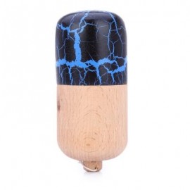 image of JAPANESE TRADITIONAL GAME STRING TOY BALANCE SKILL DEVELOPMENTAL WOOD PILL KENDAMA (BLUE) -