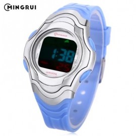 image of MINGRUI 8518 KIDS DIGITAL MOVT WATCH LED LIGHT DATE DAY CHRONOGRAPH DISPLAY 3ATM WRISTWATCH (MEDIUM BLUE) 0