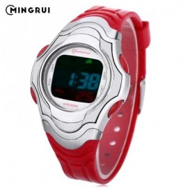 image of MINGRUI 8518 KIDS DIGITAL MOVT WATCH LED LIGHT DATE DAY CHRONOGRAPH DISPLAY 3ATM WRISTWATCH (RED) 0