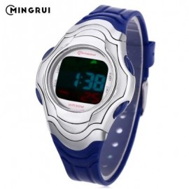 image of MINGRUI 8518 KIDS DIGITAL MOVT WATCH LED LIGHT DATE DAY CHRONOGRAPH DISPLAY 3ATM WRISTWATCH (BLUE) 0