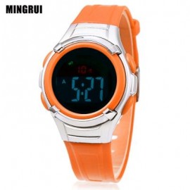 image of MINGRUI 8523 KIDS DIGITAL MOVT WATCH LED LIGHT DATE DAY CHRONOGRAPH DISPLAY 3ATM WRISTWATCH (SWEET ORANGE) 0