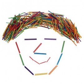 image of 260PCS KIDS COLORFUL DIY WOOD CRAFT STICKS COUNT MATCHSTICKS (COLOURMIX) 16.00 x 13.00 x 4.00 cm