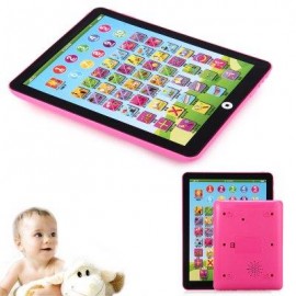 image of KIDS CHILDREN ENGLISH LEARNING PAD TOY EDUCATIONAL COMPUTER TABLET (PINK) -