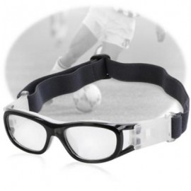 image of CHILDREN BASKETBALL FOOTBALL SPORTS EYEWEAR GOGGLES PC LENS PROTECTIVE EYE GLASSES (BLACK) -