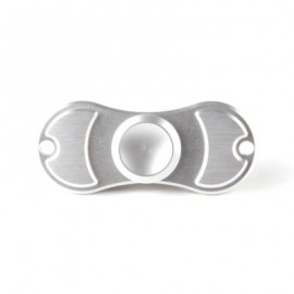image of ALUMINUM ALLOY BEARING GYRO STYLE STRESS RELIEVER PRESSURE REDUCING TOY FOR OFFICE WORKER (SILVER) -