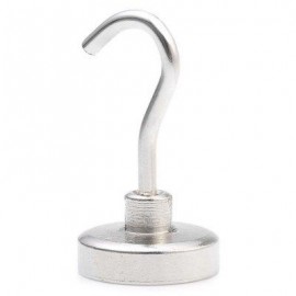 image of 25 X 25 X 45MM N38 STRONG NDFEB HANGING MAGNET HOOK BIRTHDAY DIY INTELLIGENT GIFT (SILVER) 25 X 25 X 45 MM