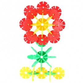 image of 108PCS SNOWFLAKE SHEET BUILDING BLOCK CREATIVE KID TOY 800234