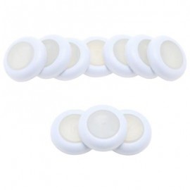 image of 10PCS SOFT DISC BULLET REFILL BLASTER TOY GUN DART (WHITE) One Size